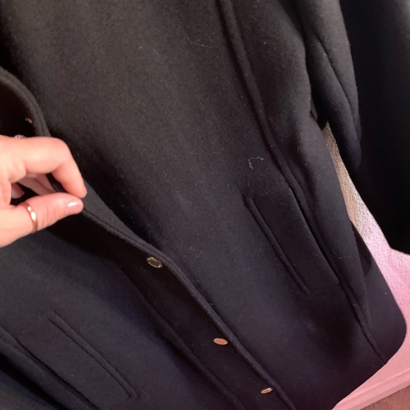 Long micheal kors black coat with gold buttons - Picture 7 of 8